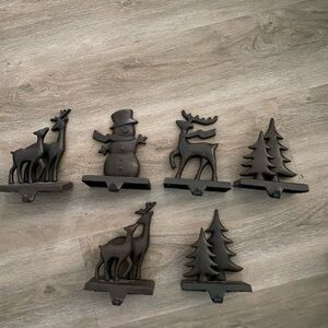 COPY - 3 Stocking Holders Heavy Duty Tree Snowman Deer